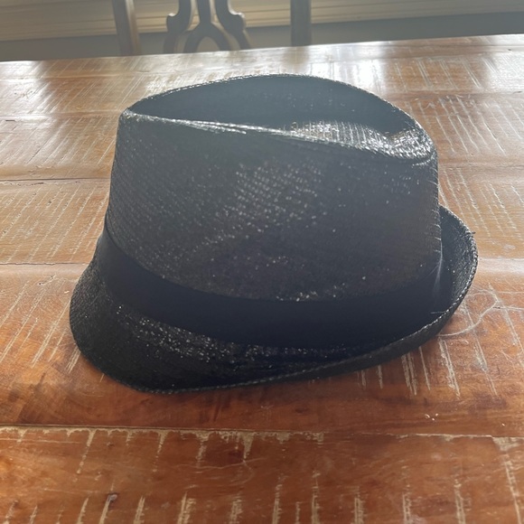 Justiceblack shimmer fashion fedora style hat - Picture 2 of 3